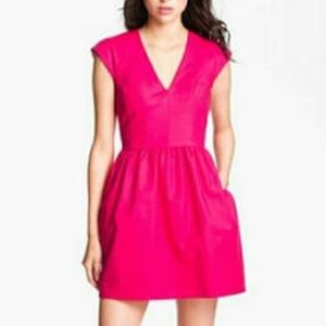 Hot pink French Connection summer dress.